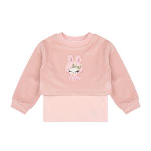 프렌치캣 (Q55DBT110P4) PK 골지 레이어드 TS