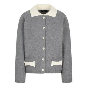 [카라]KARRA 리본포켓배색카라가디건_A5W0559