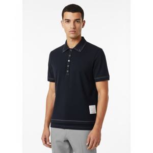 22SS 톰브라운 FJP057A  삼선 탭 울 테크 밀라노 스티치 폴로 티셔츠