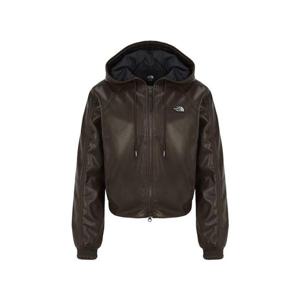 노스페이스 공용 루노 레더 후드 집업 RNM5PR52B-BRW