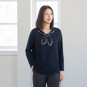 엄마옷 마담4060 레이스타이블라우스 데일리 여성 -ZBL2512008-