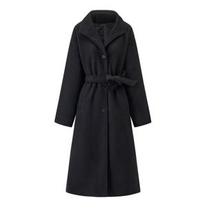 [탱커스]하이넥 베이직 벨티드 울 블렌드 롱 코트 (TX4CT007L0)