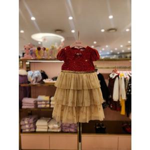 프렌치캣5 여아 레드스팽글샤원피스 (Q56DBO120)