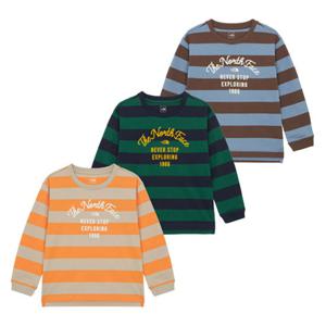 노스페이스 키즈 NT7TR55ALL 옐로웬 롱슬리브 티