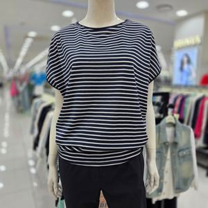 [조이너스]여성 브랜드 25신상 스트라이프 여름 면 티셔츠JAFU5W