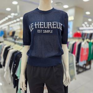 [조이너스]여성 브랜드 25신상 라운드 망사 여름 티셔츠JAFU5WSL