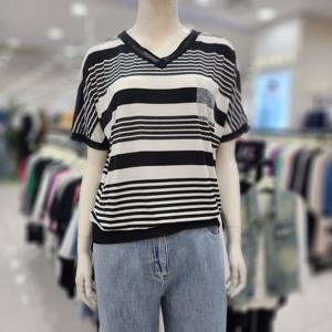 [조이너스]여성 브랜드 25신상 브이넥 스판 티셔츠 여름JAFU5WKS