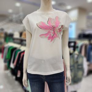 [조이너스]여성 브랜드 25신상 라운드 반팔 티셔츠JAFU5WKT300_U