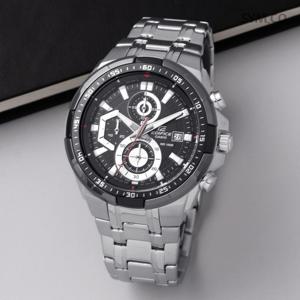 에디피스 EFR-539D-1A 크로노그래피 블랙 쿼츠 스포츠 정장 남자 메탈 시계 d