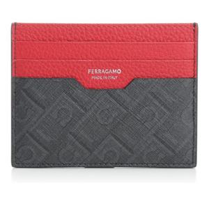 페라가모 투톤 모노그램 패브릭 카드지갑 661583780322 002