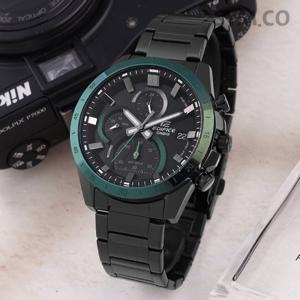 에디피스 EFR-571DC-1A 크로노그래피 블랙 그린 맨즈 캐쥬얼 정장 남자 메탈 시계 d