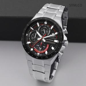 에디피스 EQS-920DB-1A 태양 충전 터프솔라 크로노그래피 캐쥬얼 정장 남자 메탈 시계