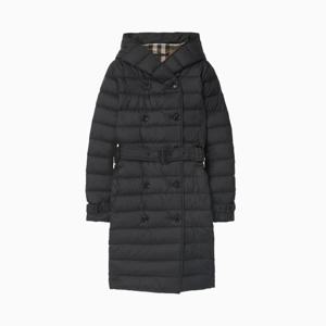 버버리 위틀리 WITLEY 벨티드 다운 후드 롱 패딩 81052081 80911081