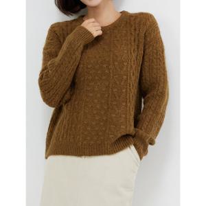 [모리스커밍홈]울 꽈배기 루즈핏 풀오버 니트_M2512KN668D