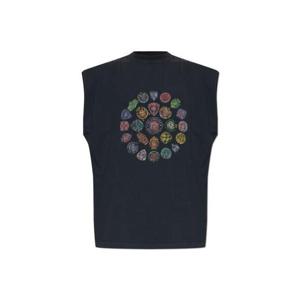 25 FW 발렌시아가 스파이럴 크레스트 슬리브리스 티셔츠 850399TTVH4