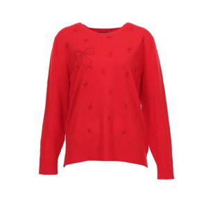 [몬테밀라노]라운드넥 비즈 리본 캐시미어 풀오버 X5FA2T1174A