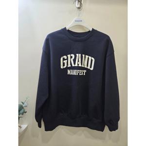 [에꼴리에]립 배색 특양면 셋업 맨투맨티 26A07010