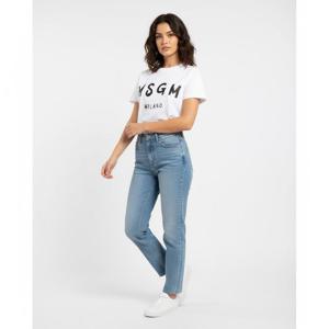 T MSGM 2000MDM510 200002 01 브러쉬드 로고 반팔티셔츠