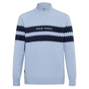 [와이드앵글]남성 CO 보더라인 쿼터집업 방풍 스웨터 WMW25K72IC