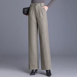 [모리스커밍홈] [55-77]데일리 모직 투버튼 와이드 팬츠_M2512PT620D