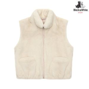 [블랙앤화이트] 여성 밍크 퍼 베스트 1013LXGL_IVORY
