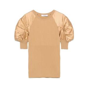 25 FW 막스마라 비스코스 리브드 니트 숏슬리브 스웨터 2511361112600