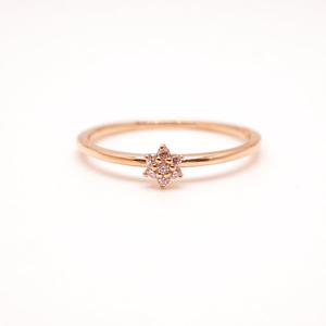 오팔하우스 14k 꽃 큐빅 반지 OPJJR3014