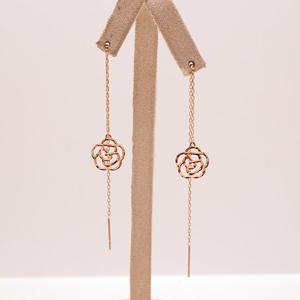 오팔하우스 14k 장미 드롭 귀걸이 OPKYE0017