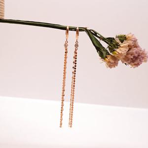 오팔하우스 14k 투 드롭 체인 귀걸이 OPNIE1780-1