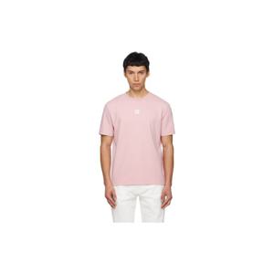 25 FW 발망 남성 핑크 로고 자수 티셔츠 261251M213010