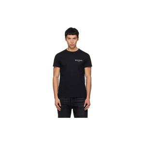 25 FW 발망 남성 블랙 빈티지 젤 발망 로고 티셔츠 261251M213016