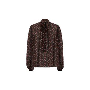 25 FW 돌체앤가바나 타이 넥 플로럴 블라우스 F7BJ2TIS10I TP446609060