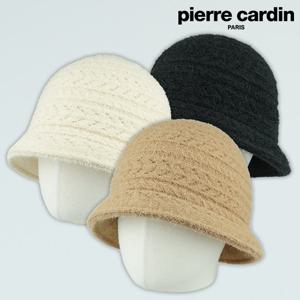 [햇츠온]pierre cardin 브랜드 겨울 여성 버킷햇 뽀글이 햇 털모자 방한 모자 예쁜 양털 엄마 할머니 2C4303AN AA