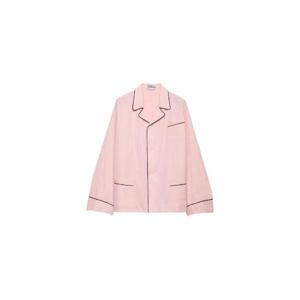 25 FW 프라다 볼링 칼라 파이핑 코튼 셔츠 P479ISOOO18OV TP447024067