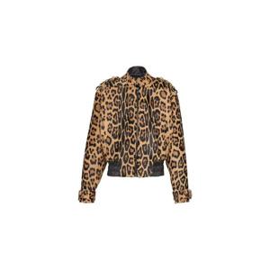 25 FW 발망 레오파드 프린트 레더 봄버 재킷 FF1TF505LC17 TP439582155