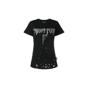 25 FW 필립플레인 라인스톤 로고 티셔츠 WJK0045PJO002N TP447231081