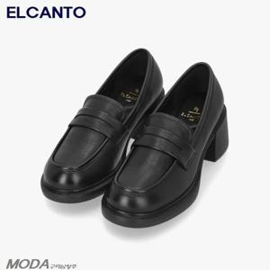 [엘칸토]경량 쿠션UP 힐로퍼 청키 여성 로퍼 2XWD43X_GN