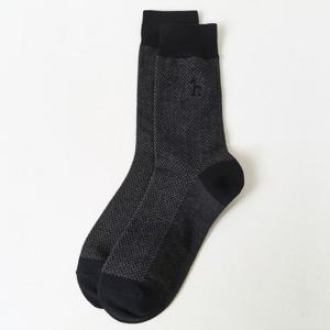 헤지스  26SS  남성 패턴 면혼방 장목양말 HZSS6E101N2