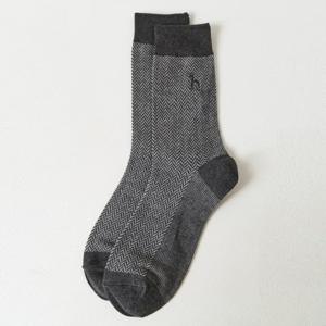 헤지스  26SS  남성 패턴 면혼방 장목양말 HZSS6E101CG