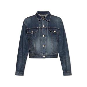 25 FW 발렌시아가 버튼업 코튼 퓨어 데님 자켓 773613TRW62