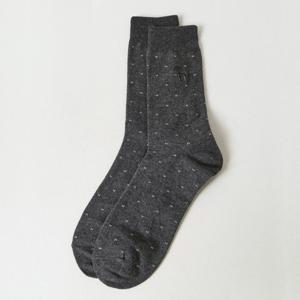 헤지스  26SS  남성 패턴 면혼방 장목양말 HZSS6E102CG