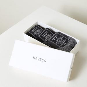 헤지스  26SS  남성 체크 면혼방 장목양말 3종세트 HZSS6E801MU