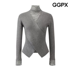 GGPX  레이스 폴라 레이어드형 X골지 니트 GPCKP028F