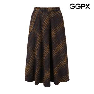 GGPX  체크 플레어 윈터 스커트 GPCSK010F