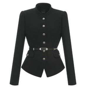 [미니멈]금장버튼 자켓 (MXDAWJ0070BK)_IC