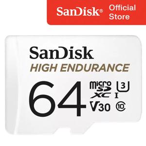 샌디스크 하이 엔듀런스 microSDHC Card 64GB 64기가 고해상도 4K UHD 블랙박스 CCTV 특화 지속촬영 연속촬영 최적화 강한내구성 마이크로SD카드 High Endurance SDSQQNR