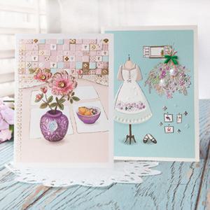 꽃 카드 세트 FT1036 (6종 한세트)