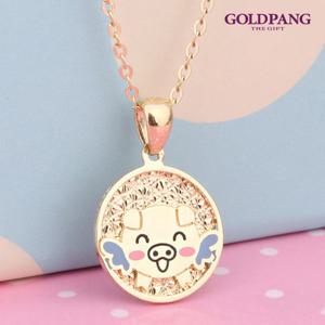 골드팡 14k 돼지띠 미아방지 펜던트