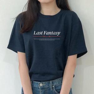 [험블스튜디오] 라스트판타지 레터링 프린팅 여름 반팔티