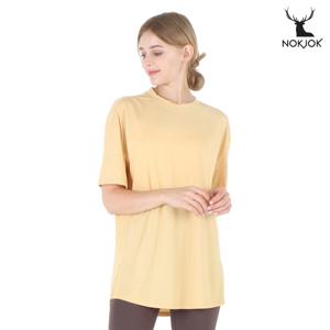 녹족 요가복 필라테스복 아이비 루즈핏 반팔티 마카롱